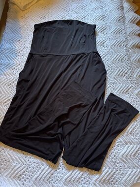 Metaphor Black Strapless Jumpsuit